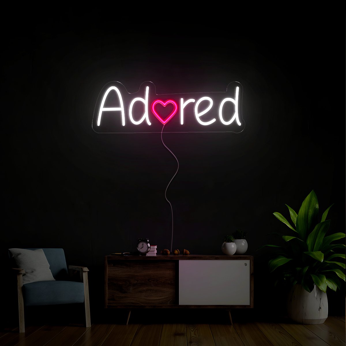 Adored Neon Sign - Reels Custom