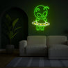 Alien Flying With Ufo Neon Sign - Reels Custom