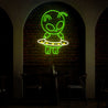 Alien Flying With Ufo Neon Sign - Reels Custom