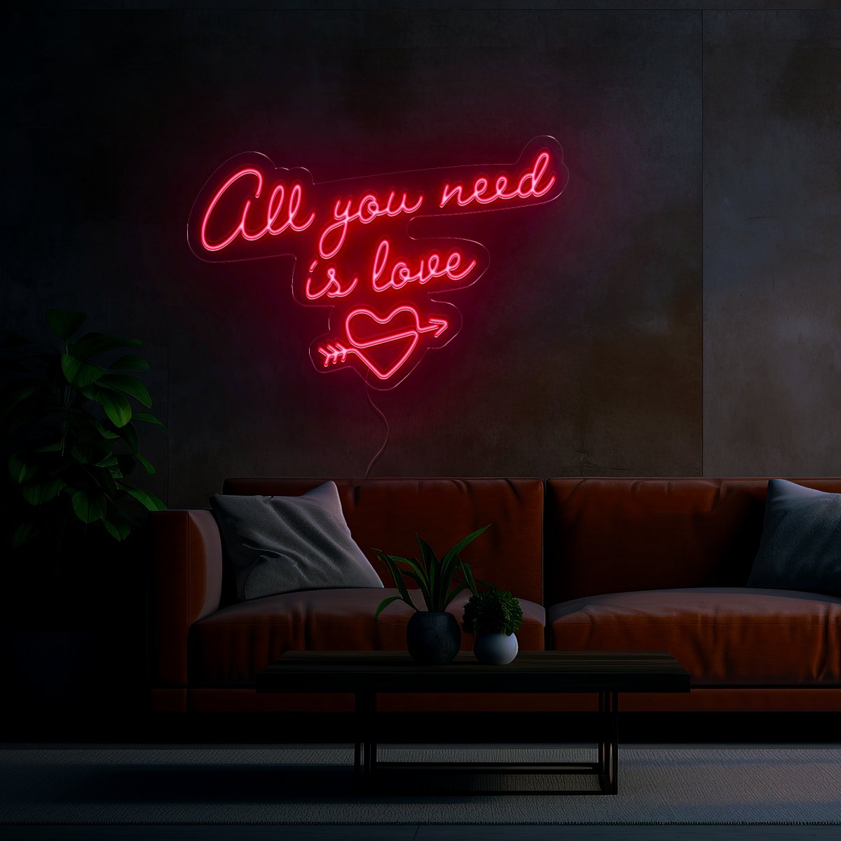 All You Need Is Love Neon Sign - Reels Custom