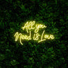 All You Need Is Love Neon Sign - Reels Custom