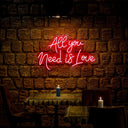 All You Need Is Love Neon Sign - Reels Custom