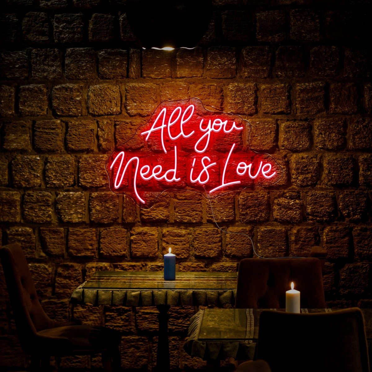 All You Need Is Love Neon Sign - Reels Custom