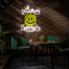 Always Smiling Artwork Led Neon Sign - Reels Custom