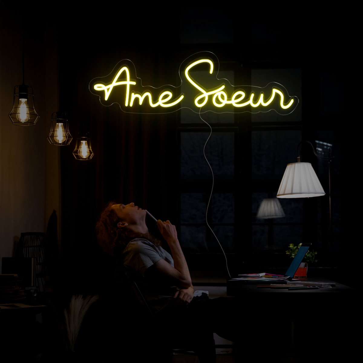 Ame Soeur Neon Sign - Reels Custom