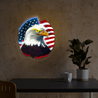American Flag And Eagle Artwork Neon Sign - Reels Custom