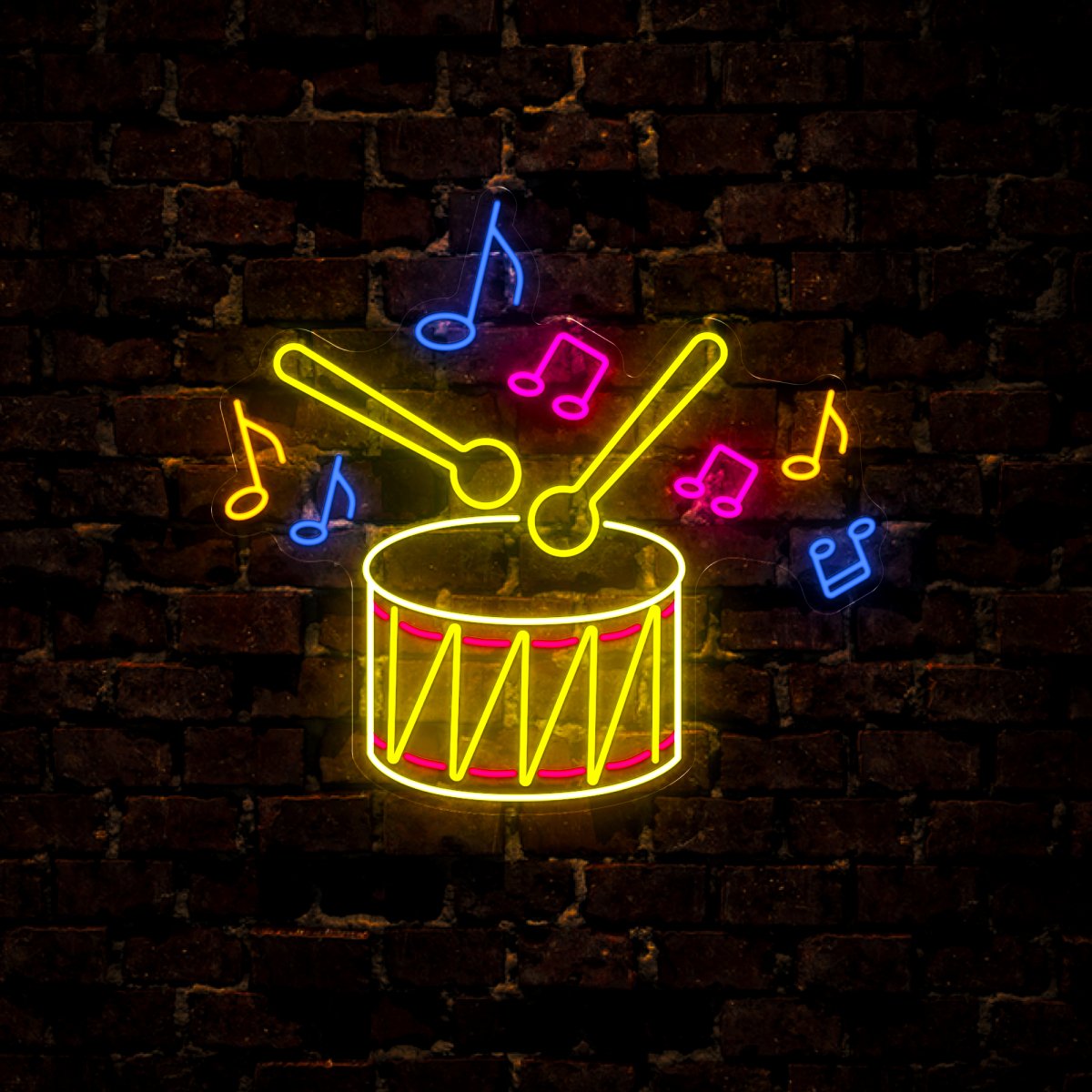 American Independence Day Drum Led Neon Sign - Reels Custom