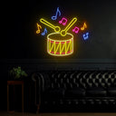American Independence Day Drum Led Neon Sign - Reels Custom