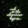 And So The Adventure Begins… Wedding Led Neon Sign - Reels Custom