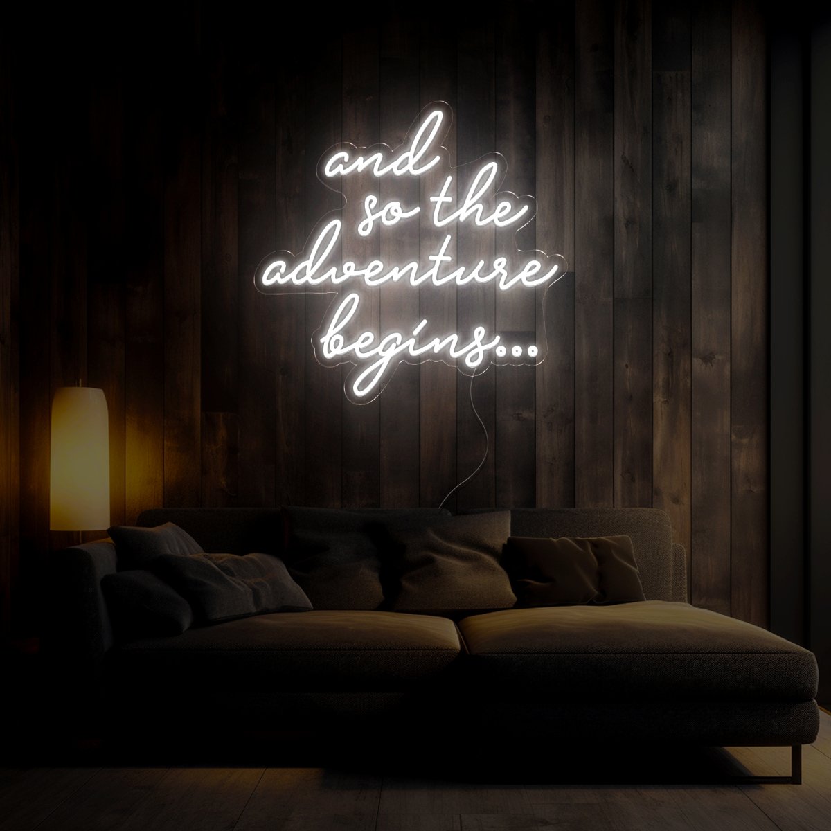 And So The Adventure Begins… Wedding Led Neon Sign - Reels Custom