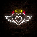 Angel And Devil Hearts Neon Sign - Reels Custom