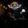 Angel And Devil Hearts Neon Sign - Reels Custom
