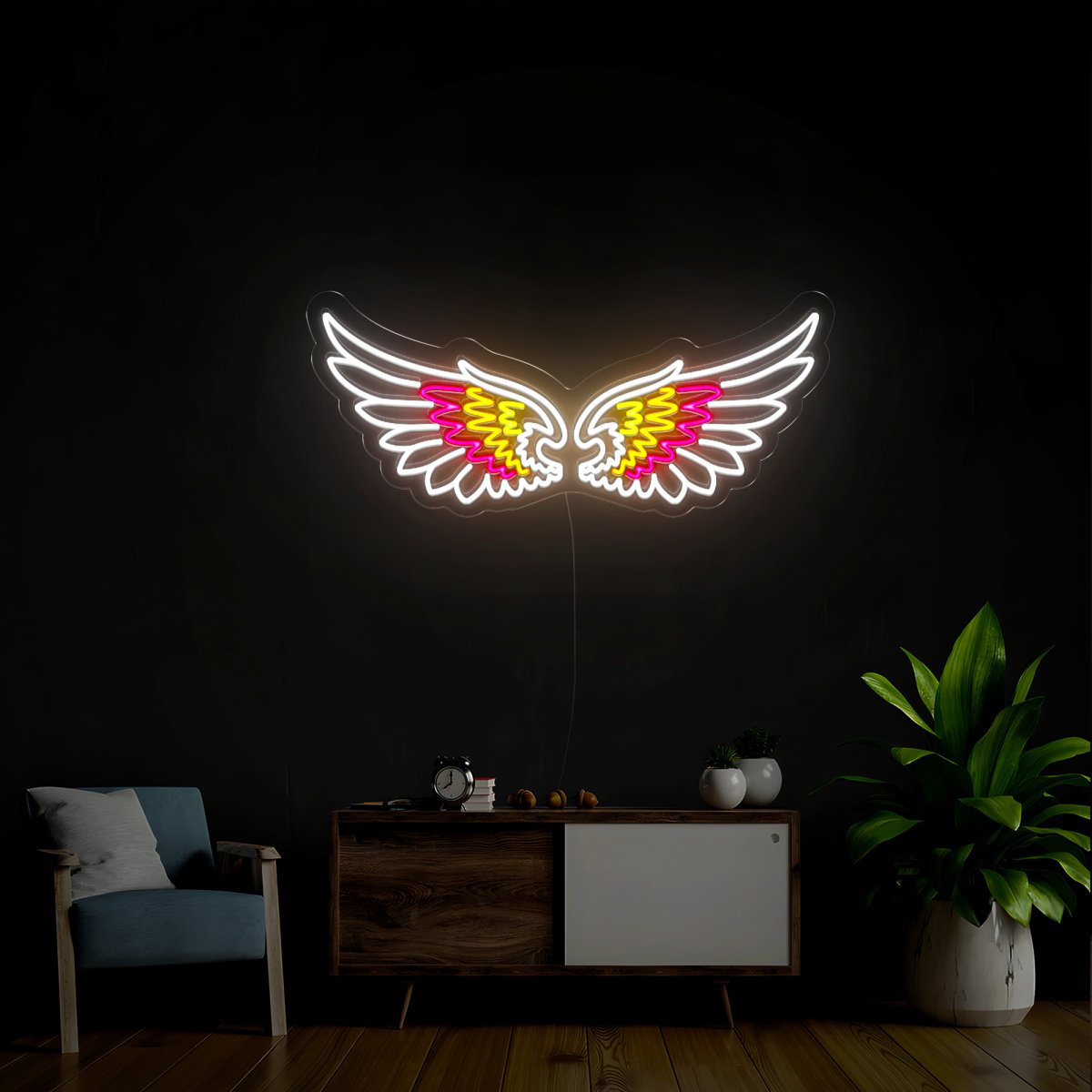 Angel Wings Neon Sign - Reels Custom