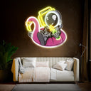 Astronaut Floaties Ballon Led Space Artwork Led Neon Sign - Reels Custom
