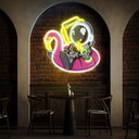 Astronaut Floaties Ballon Led Space Artwork Led Neon Sign - Reels Custom