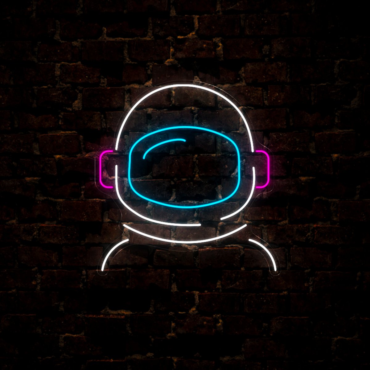 Astronaut Helmet Neon Sign - Reels Custom