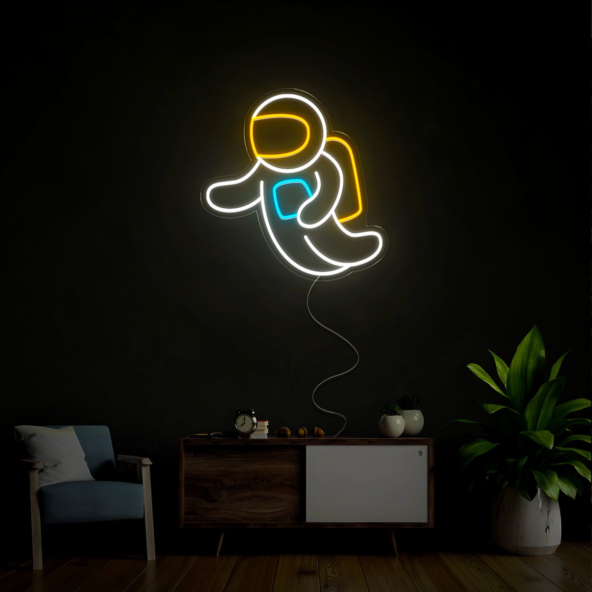 Astronaut Neon Sign - Reels Custom