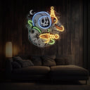 Astronaut Ray Gun Space Artwork Led Neon Sign - Reels Custom