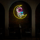 Astronaut Reading Neon Sign - Reels Custom