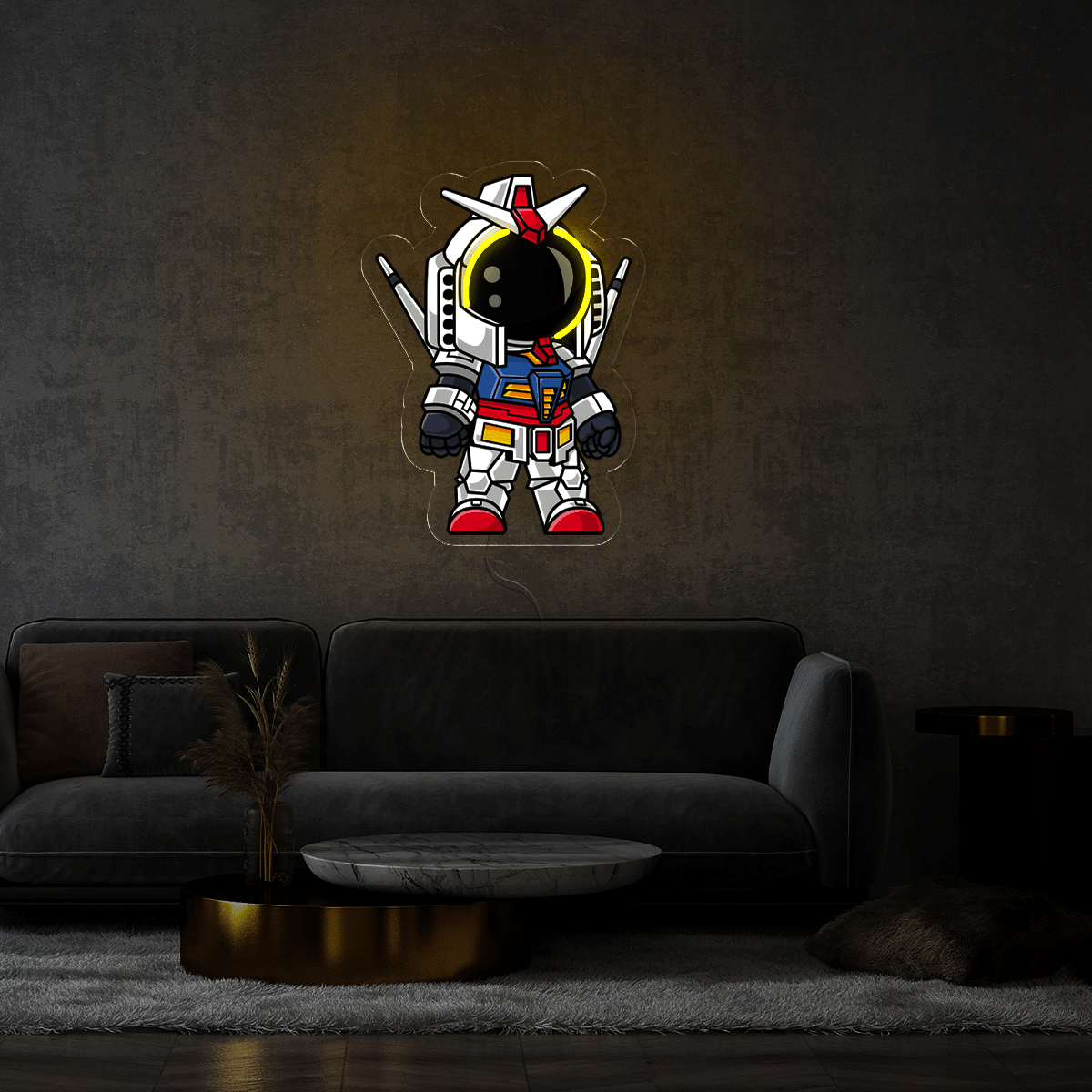 Astronaut Robot Warrior Artwork Led Neon Sign - Reels Custom