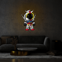 Astronaut Robot Warrior Artwork Led Neon Sign - Reels Custom