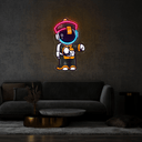 Astronaut Vampire Artwork Led Neon Sign - Reels Custom