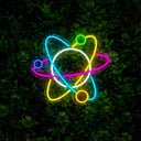 Atoms Outline Icon Elements Of Education Neon Sign - Reels Custom