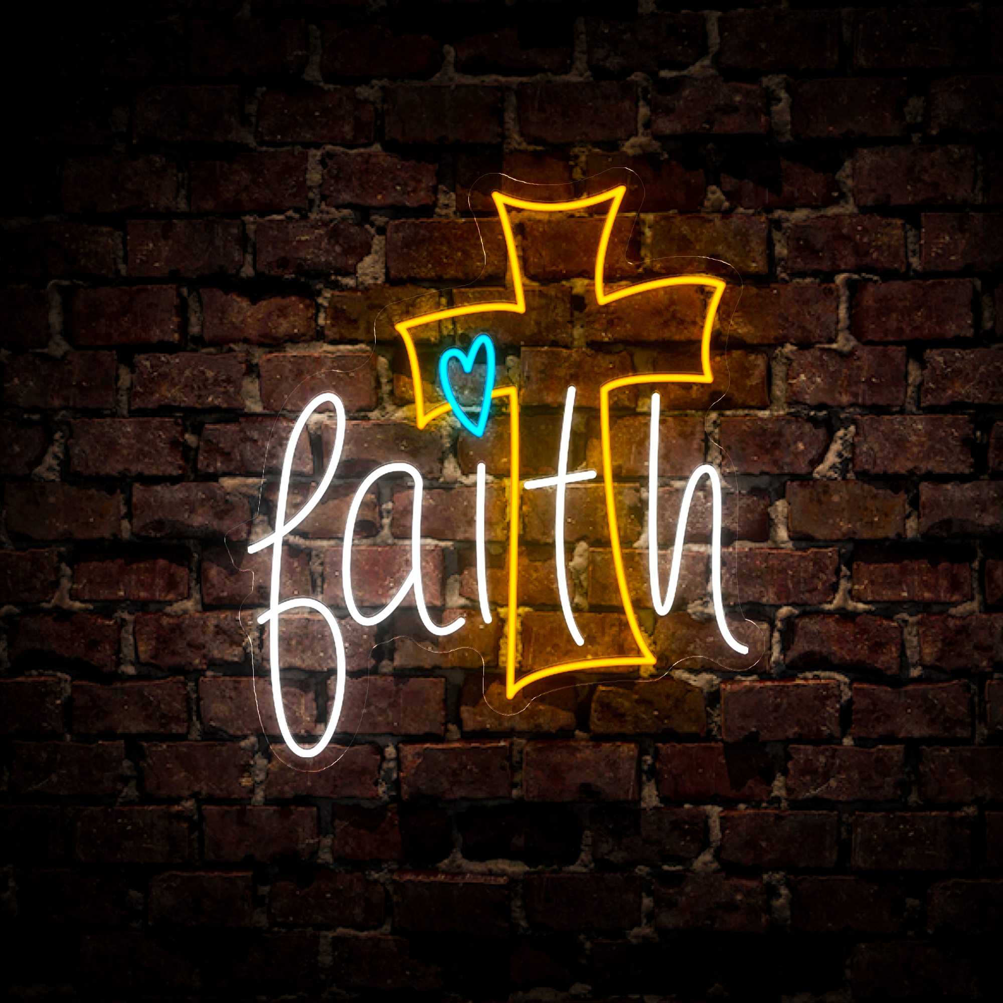 Faith Jesus Led Neon Signs