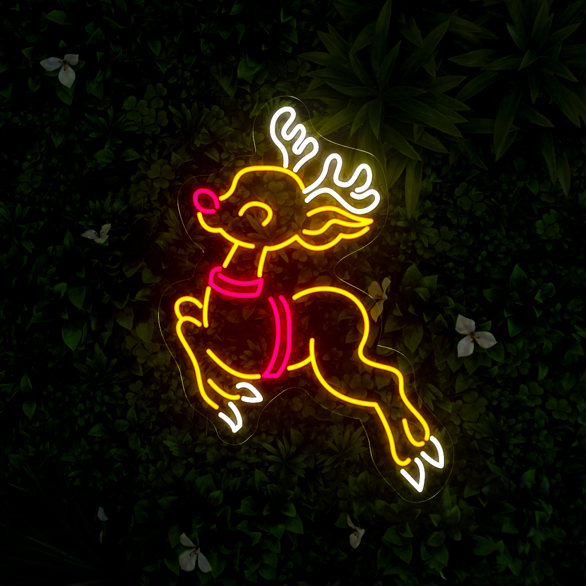 Reindeer happy Christmas Led Neon Sign