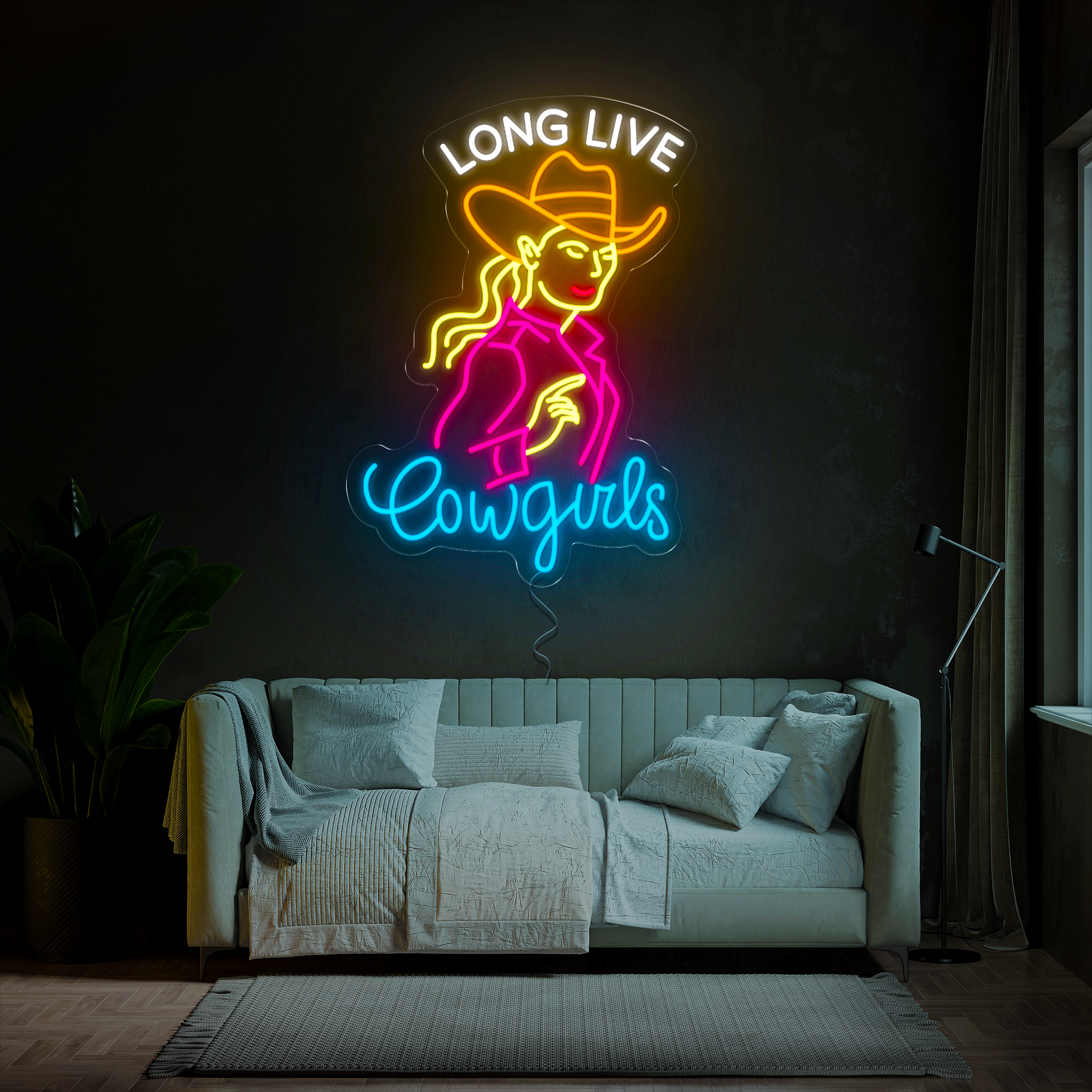 Long Live Cowgirls Led Neon Sign