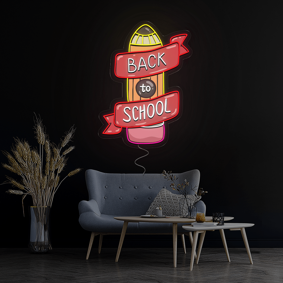 Back To School Artwork Led Neon Sign - Reels Custom