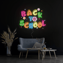 Back To School Artwork Neon Sign - Reels Custom