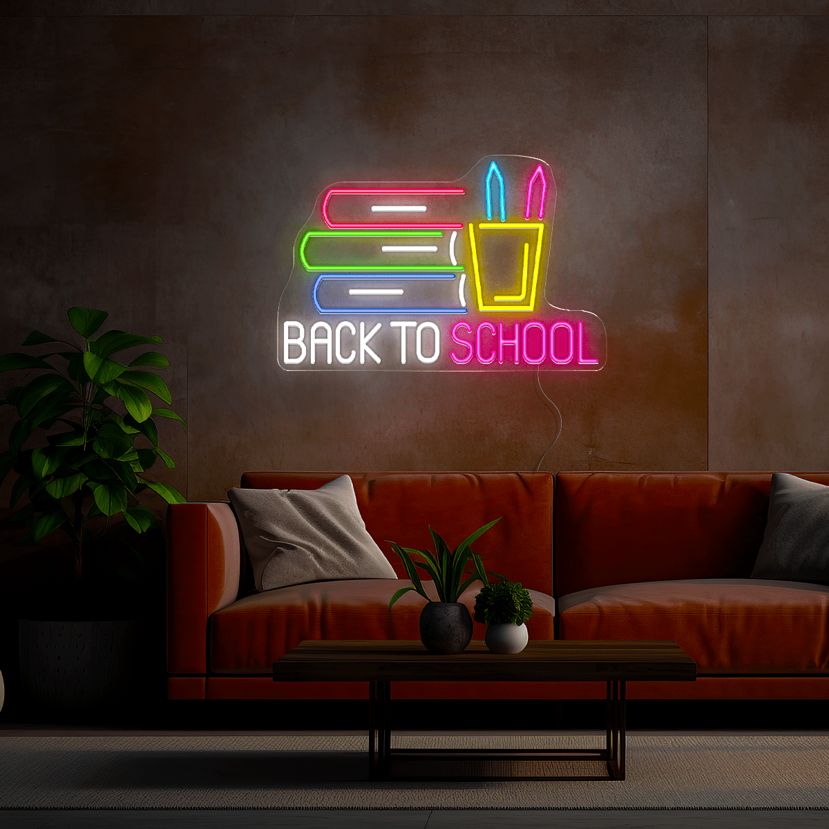 Back To School Neon Sign - Reels Custom