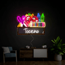 Back to School Teacher Name Artwork Led Neon Sign - Reels Custom