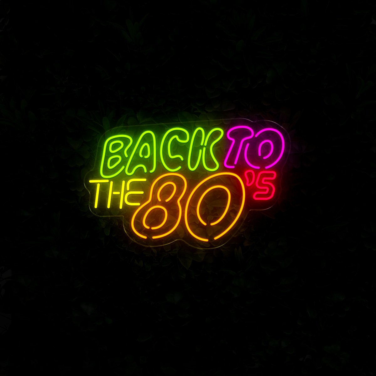 Back To The 80's Led Neon Sign - Reels Custom