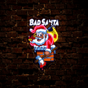 Bad Santa christmas Artwork Led Neon Sign - Reels Custom