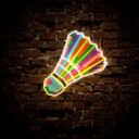Badminton Artwork Neon Sign - Reels Custom