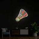 Badminton Artwork Neon Sign - Reels Custom