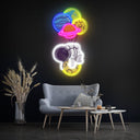 Balloon Astronaut Space Artwork Led Neon Sign - Reels Custom