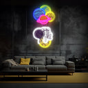 Balloon Astronaut Space Artwork Led Neon Sign - Reels Custom