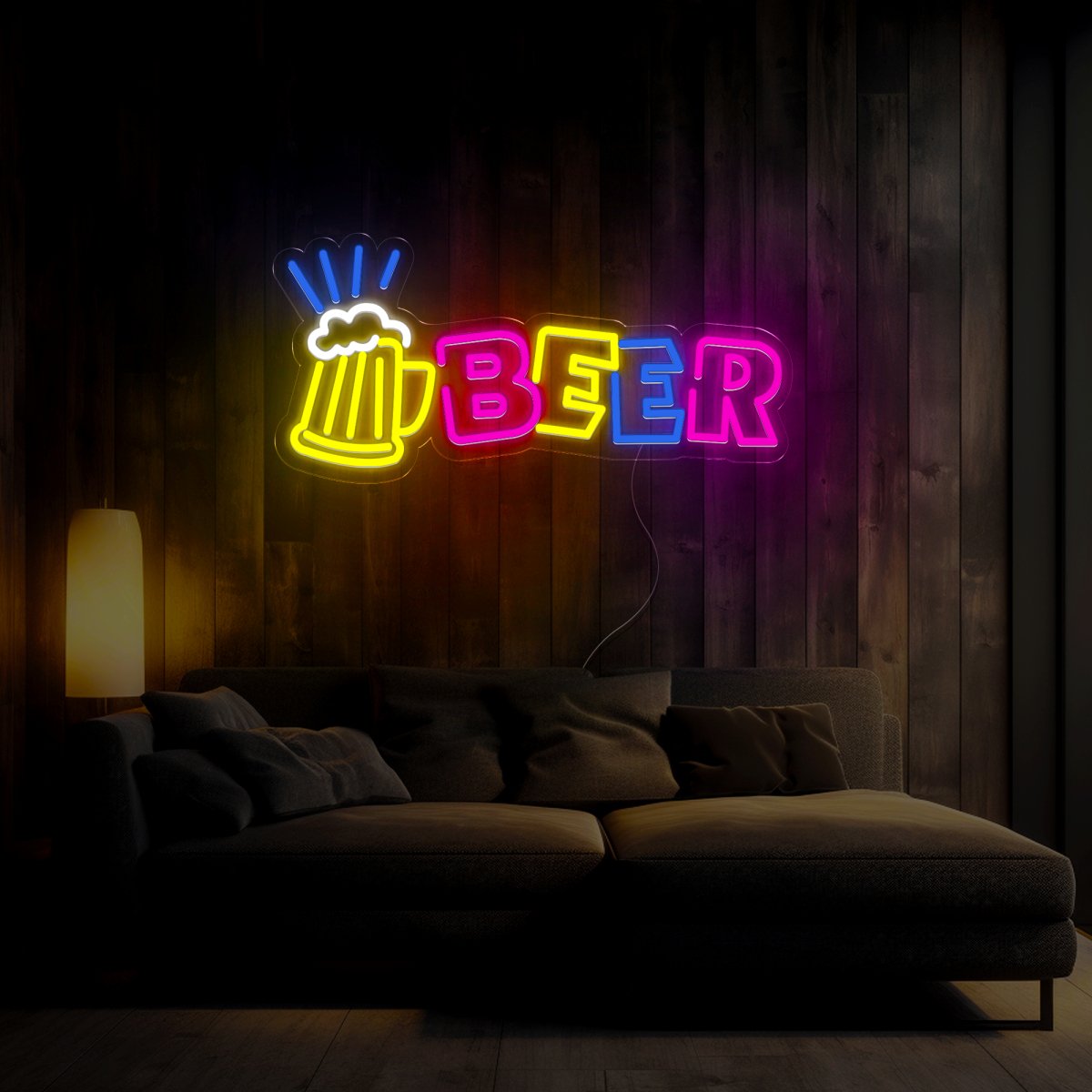 Bar Restaurant Beer Neon Sign - Reels Custom