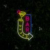 Bar With Brick Wall Neon Sign - Reels Custom