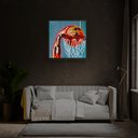 Baseball Artwork Neon Sign - Reels Custom