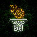 Basketball Hoop Neon Sign - Reels Custom