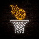 Basketball Hoop Neon Sign - Reels Custom