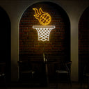 Basketball Hoop Neon Sign - Reels Custom