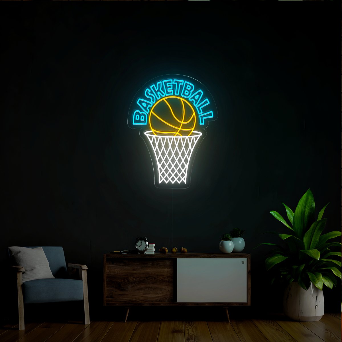 Basketball Neon Sign - Reels Custom