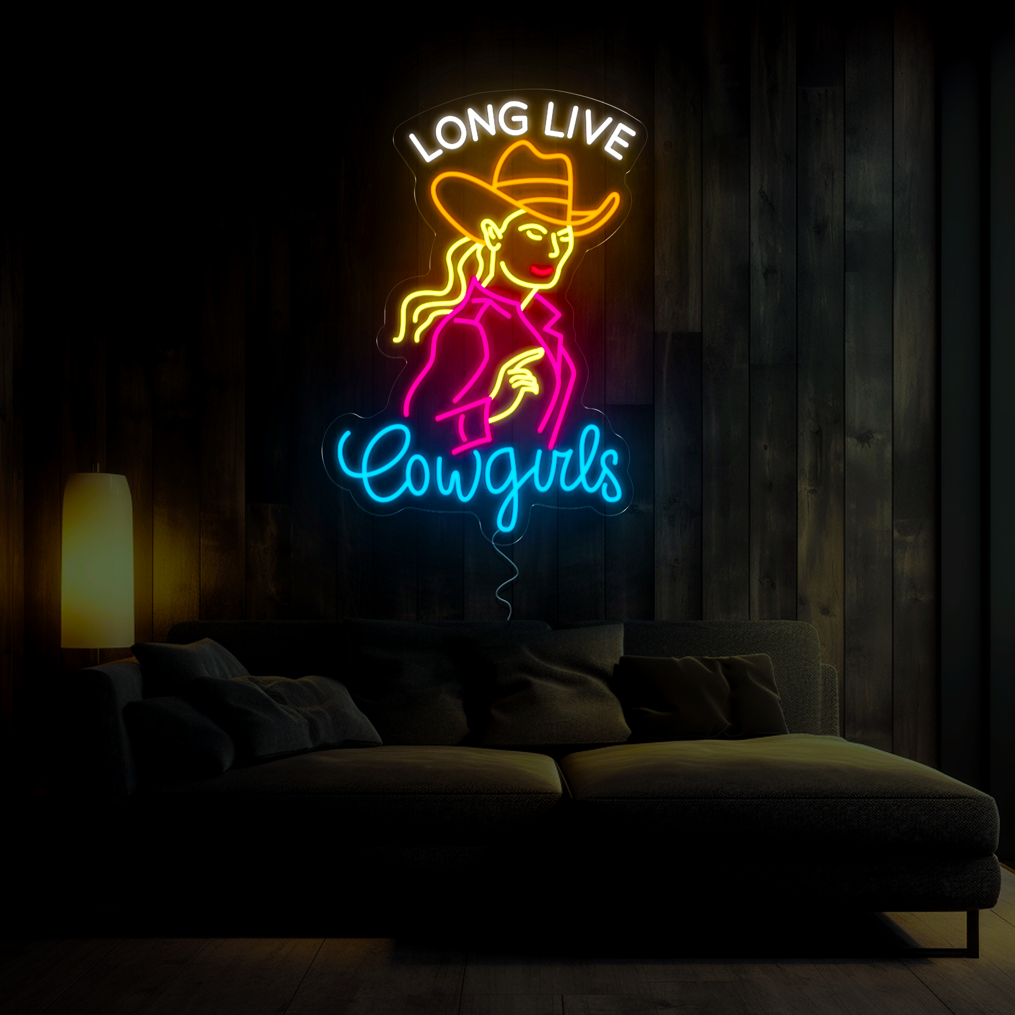 Long Live Cowgirls Led Neon Sign