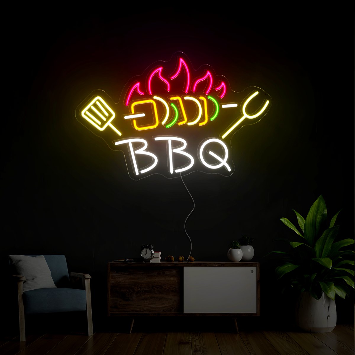 BBQ Neon Sign - Reels Custom