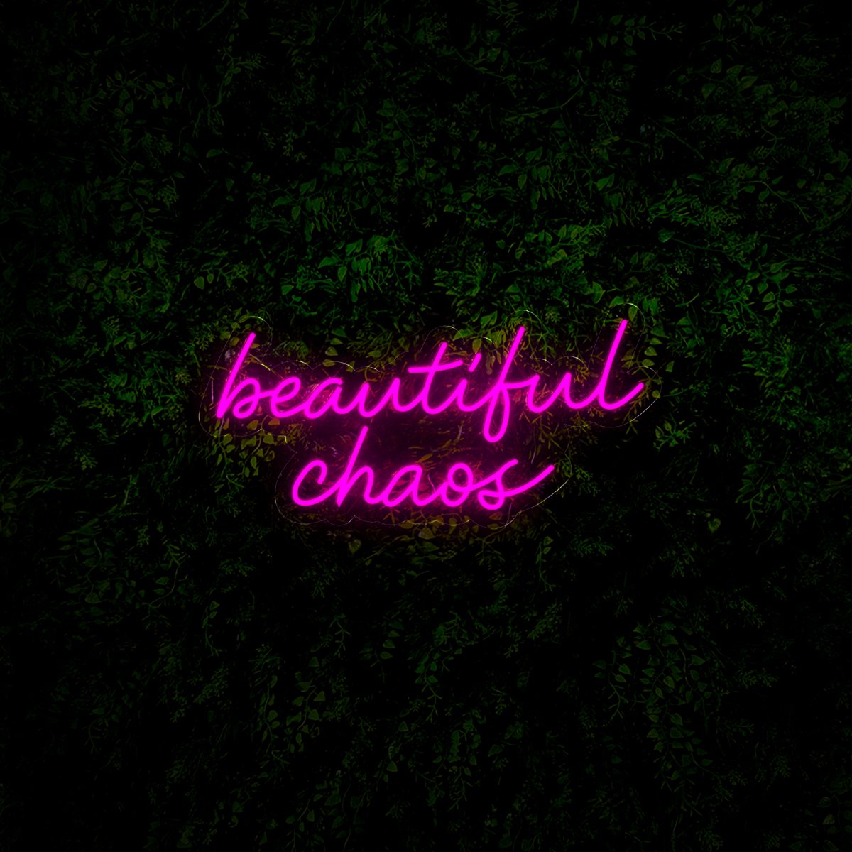 Beautiful Chaos Quotes Led Neon Sign - Reels Custom